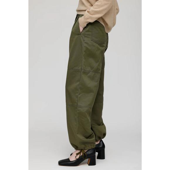 NEW MOUSSY fraser cargo pants in khaki - Picture 2 of 3